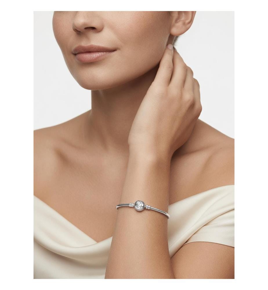 Bracciale d'argento Disney Simba con zirconi dorati - Argento
