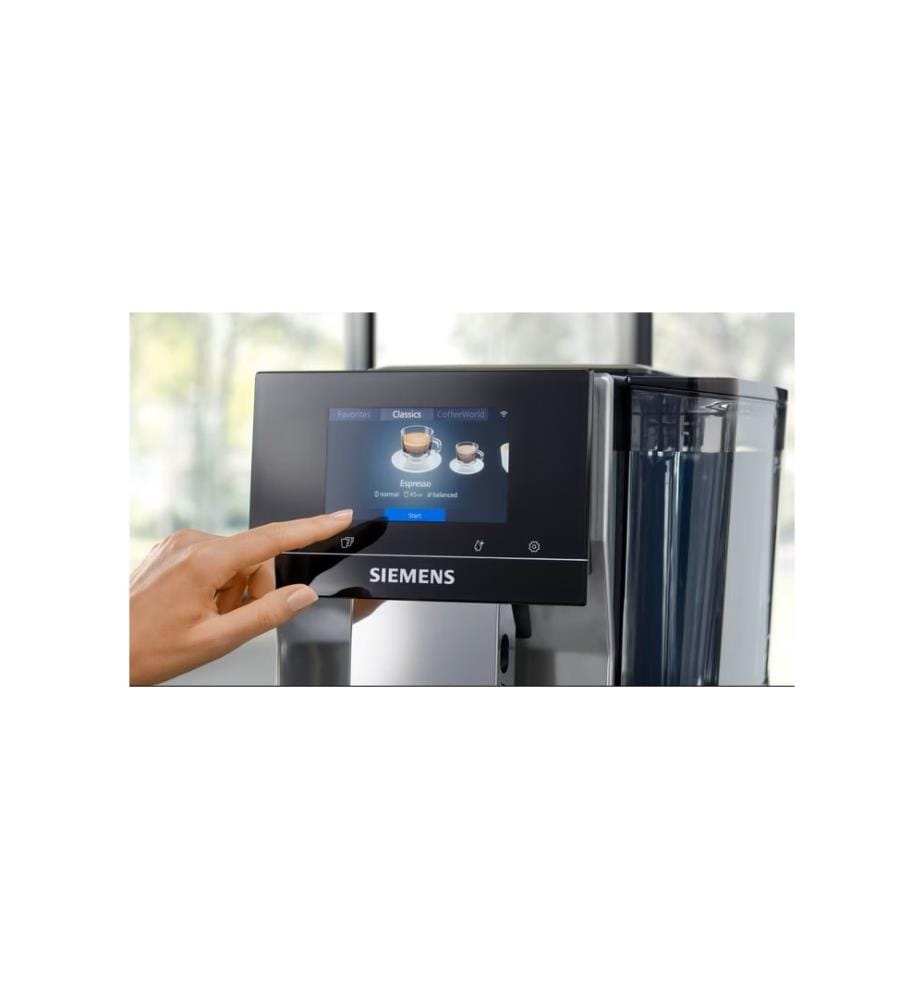 Macchina da caffè automatica a chicchi EQ700 - Nero e argento