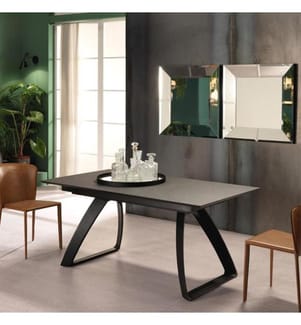 Barret Ausziehbarer Tisch 170/270x90 cm - Dunkelgrau und Schwarz