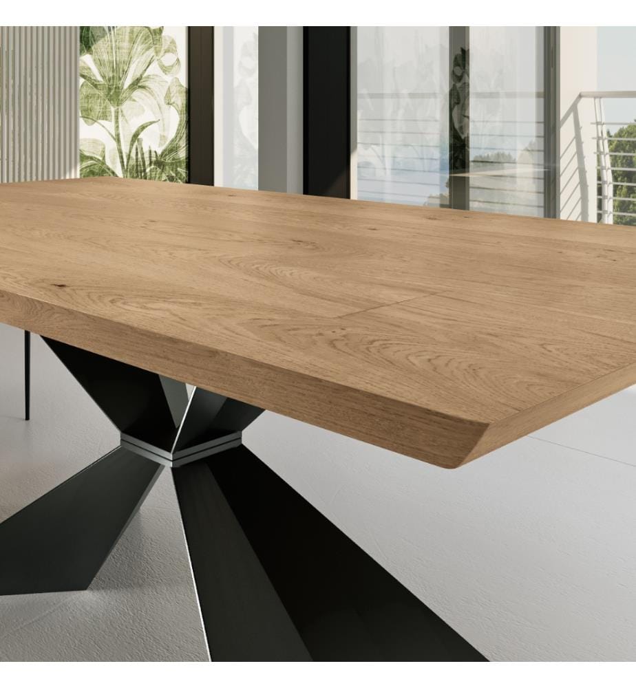 Stark Ausziehbarer Tisch 160/240x90 cm - Braun und Schwarz