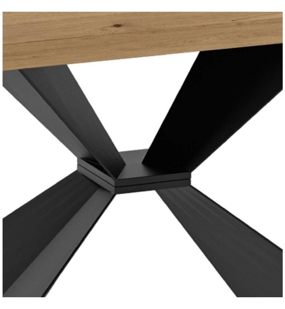 Stark Ausziehbarer Tisch 160/240x90 cm - Braun und Schwarz