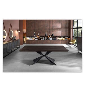 Stark Ausziehbarer Tisch 160/240x90 cm - Braun und Schwarz