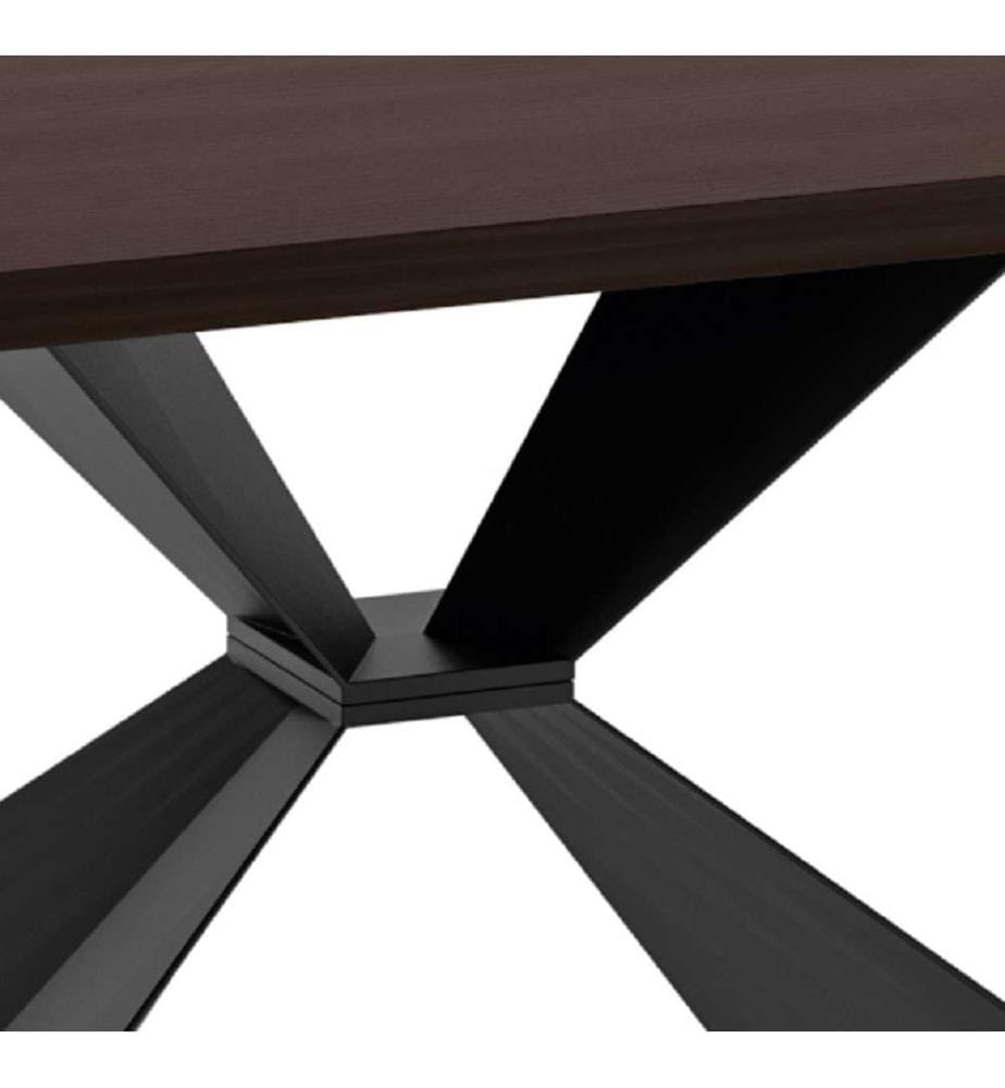 Stark Ausziehbarer Tisch 160/240x90 cm - Braun und Schwarz