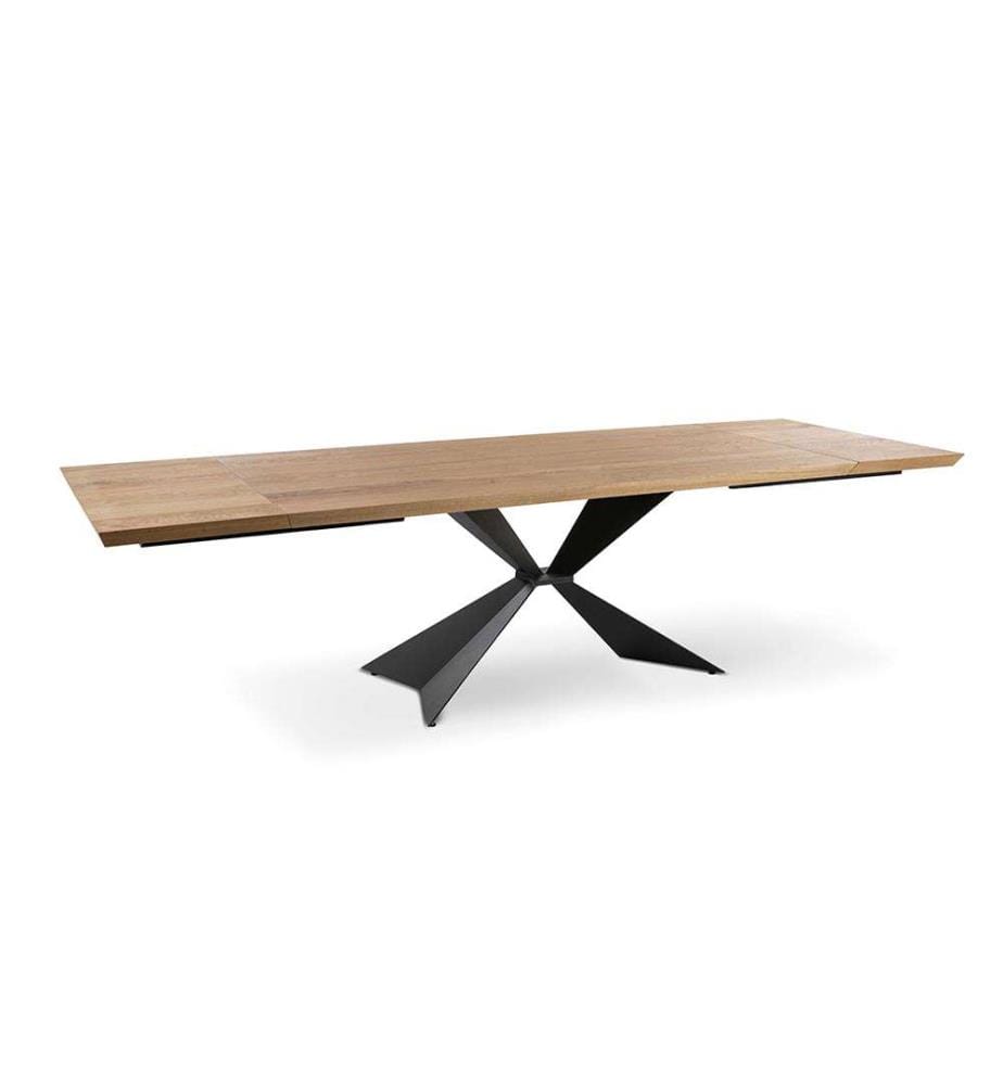 Stark Ausziehbarer Tisch 200/300x100 cm - Braun und Schwarz
