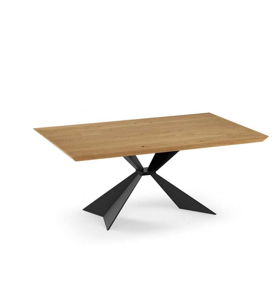 Stark Ausziehbarer Tisch 200/300x100 cm - Braun und Schwarz
