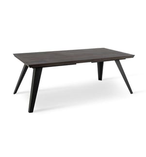 Tisch Scott 160 x 90 cm - Braun und Schwarz