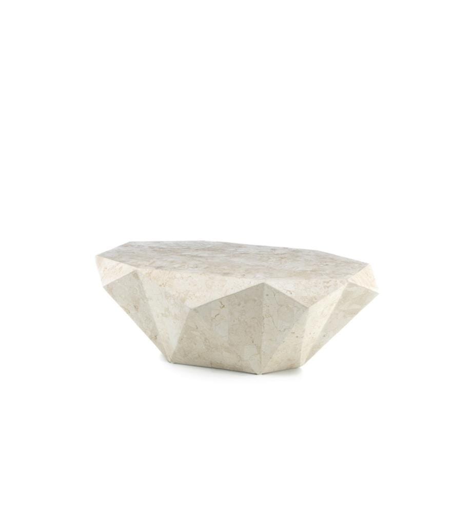 Diamant Fossil Stein Couchtisch 120x70x40 cm