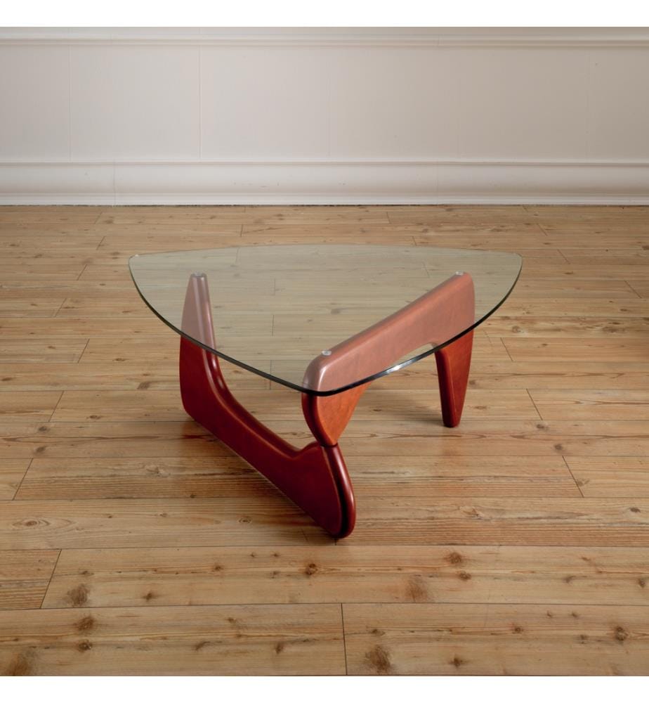 Niedriger Tisch Boomerang - Rot