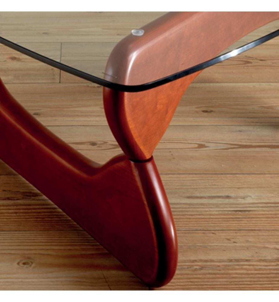 Niedriger Tisch Boomerang - Rot