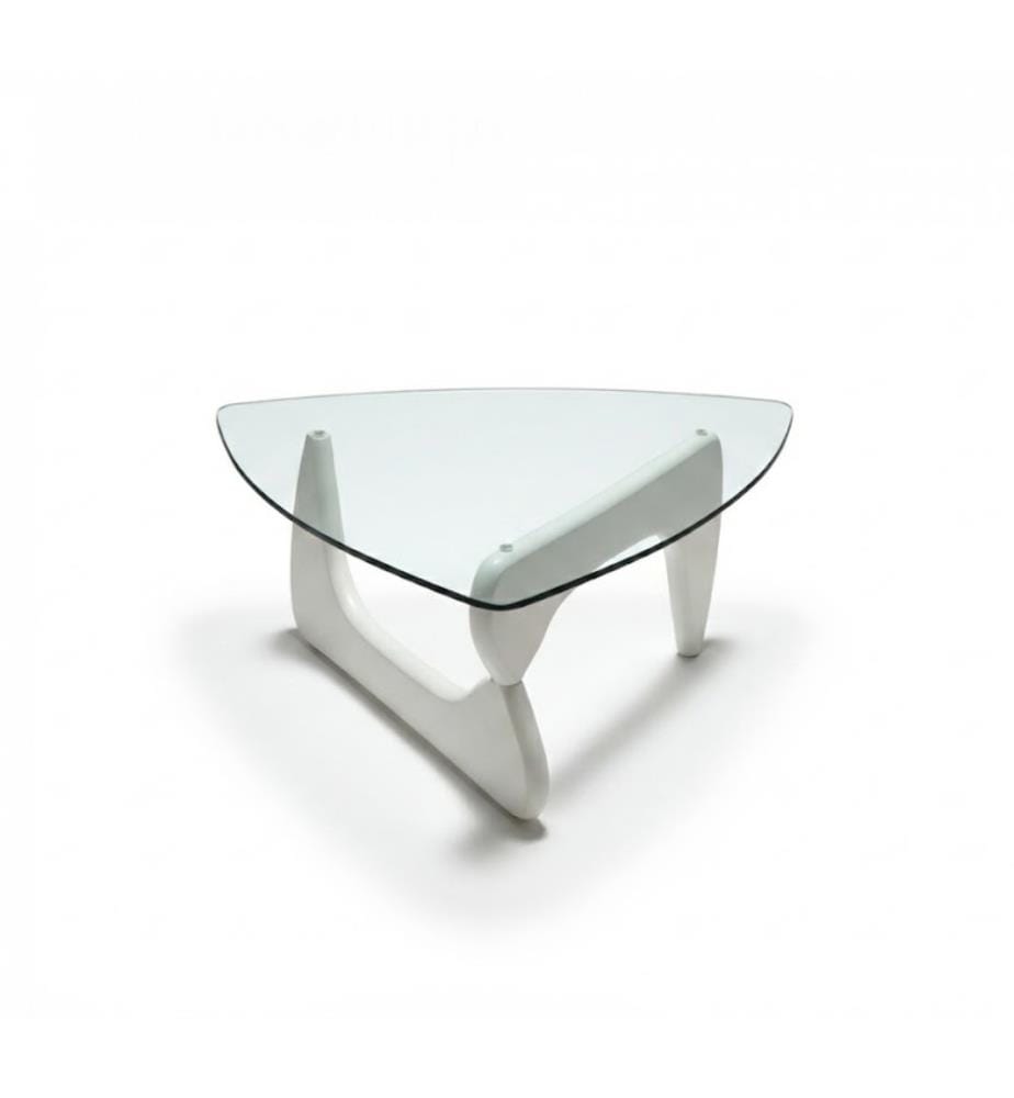 Niedriger Tisch Boomerang - Weiss