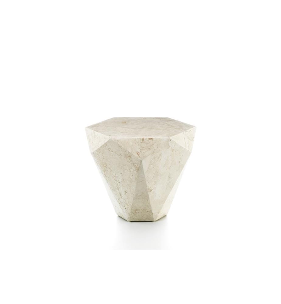 Diamant Fossil Stein Couchtisch 60x60x50 cm