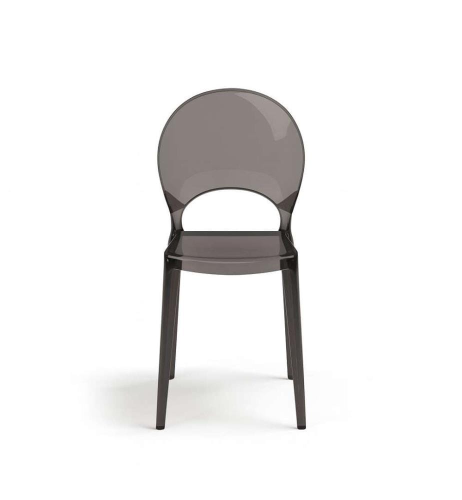 4er Set Stühle aus Perlpolycarbonat 53x50x84 cm - Grau