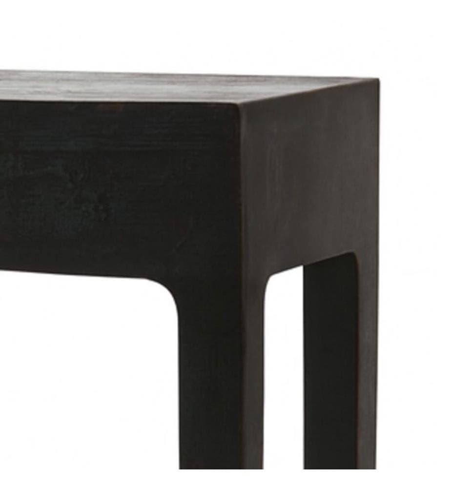 Consolle Wandkonsolentisch aus Holz 120x40x84 cm - Schwarz
