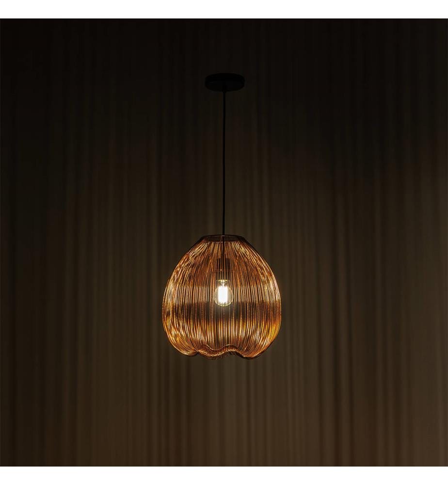 Jaula Pendelleuchte 35x35x150 cm - Schwarz