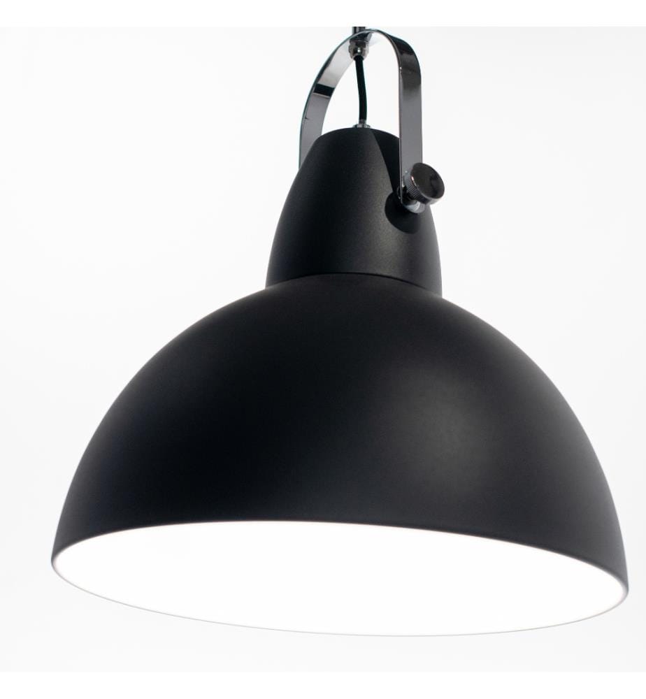 Lampada a sospensione Kande 38x38x165 cm - Grigio e nero