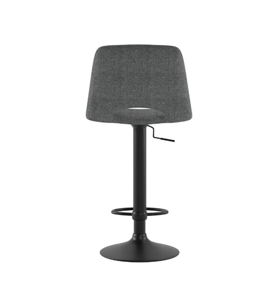 2er-Set Alex Stoffhocker 52x45x89/104 cm - Grau und Schwarz