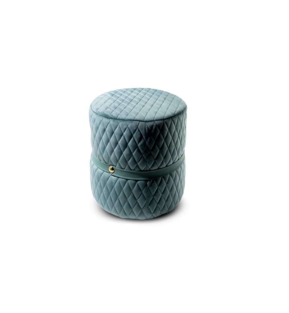 Macaron Samt Pouf 38x38 cm