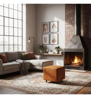 Kube Samt Pouf 47x45 cm