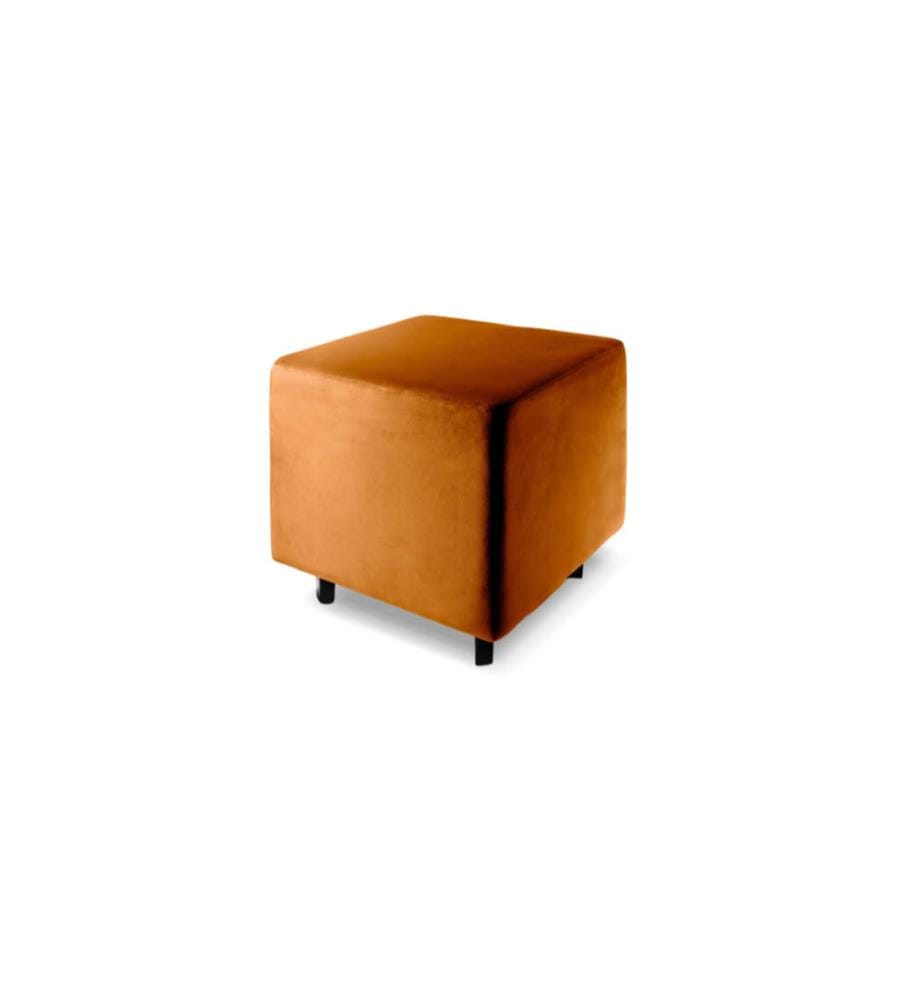 Kube Samt Pouf 47x45 cm