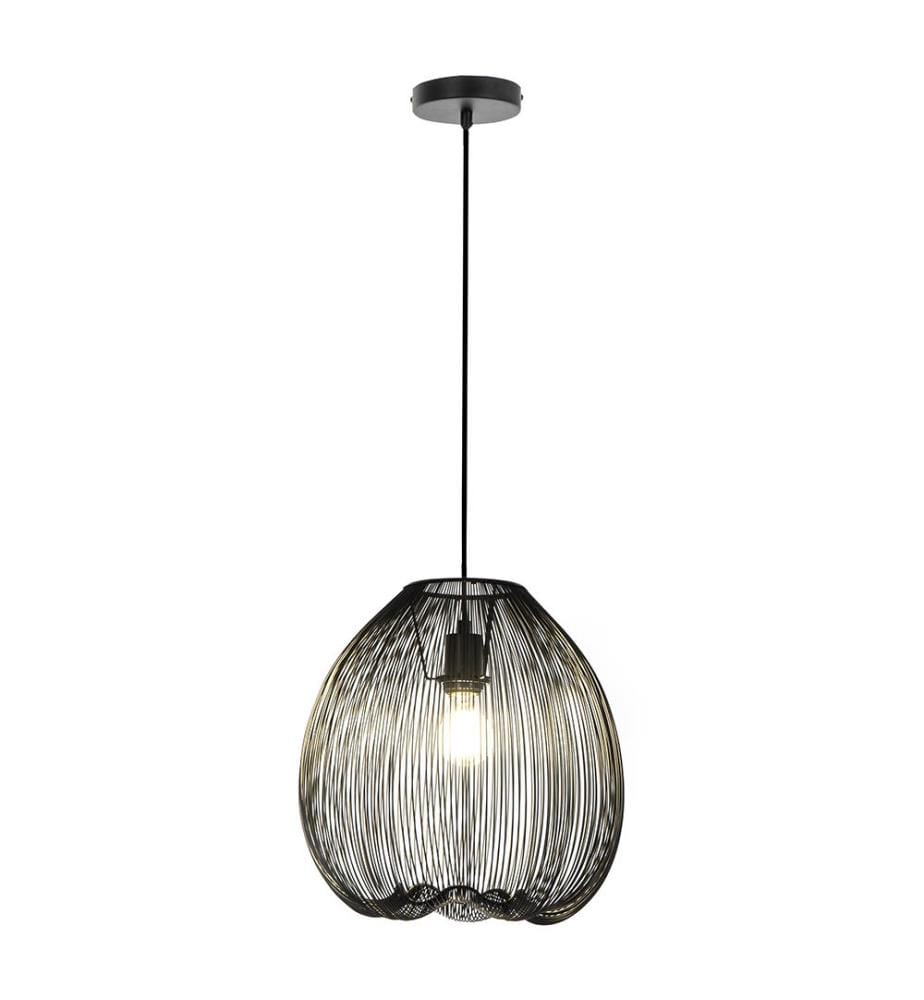 Lampada a sospensione Jaula 35x35x150 cm - Nero
