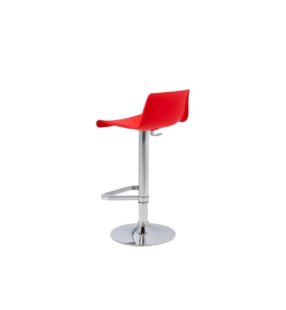 Fred Hocker aus Polypropylen 41x39x72/94 cm - Rot und Grau