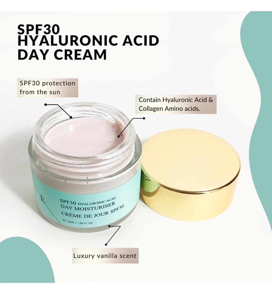 Crème de jour à l'acide hyaluronique SPF 30 50 ml