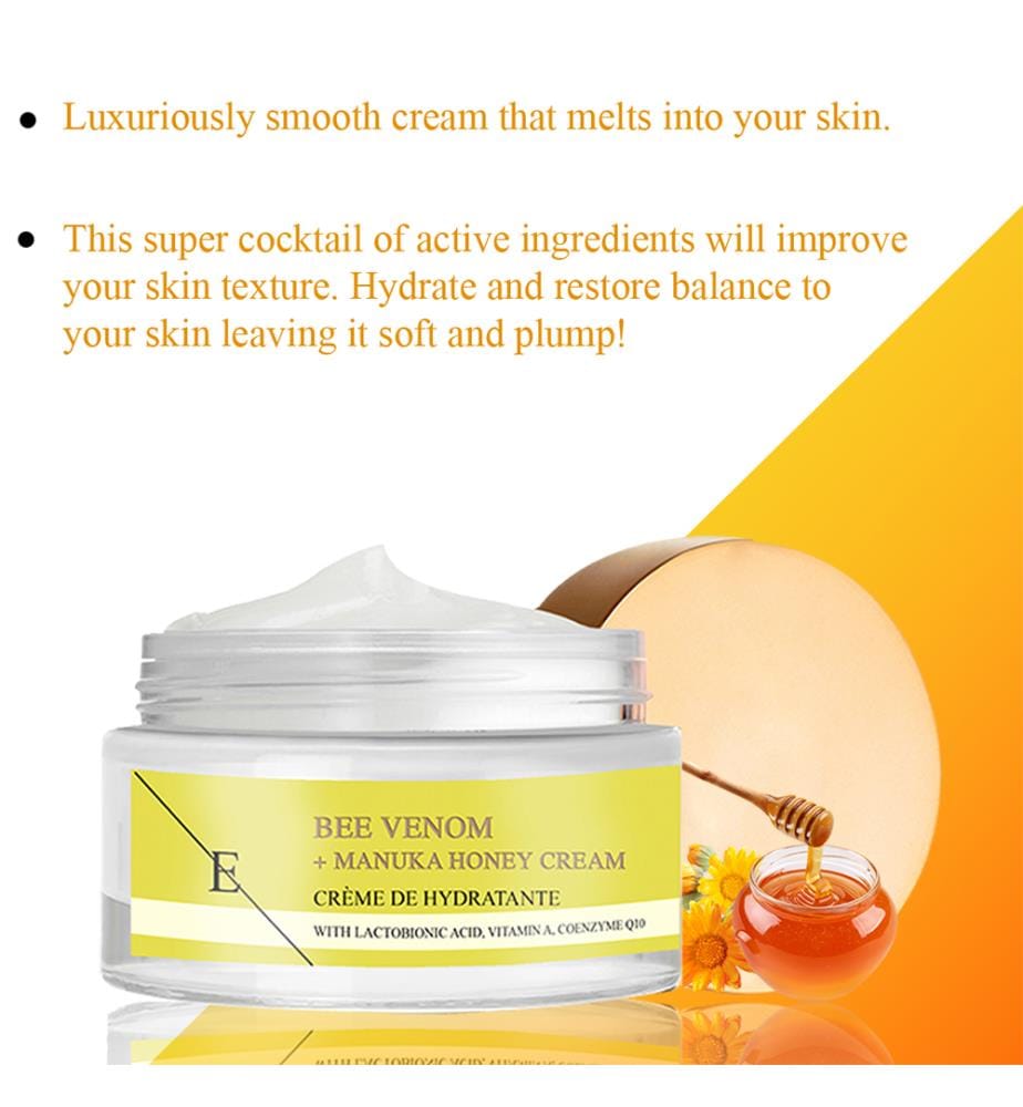 Crème au venin d'abeille et au miel de Manuka 50 ml