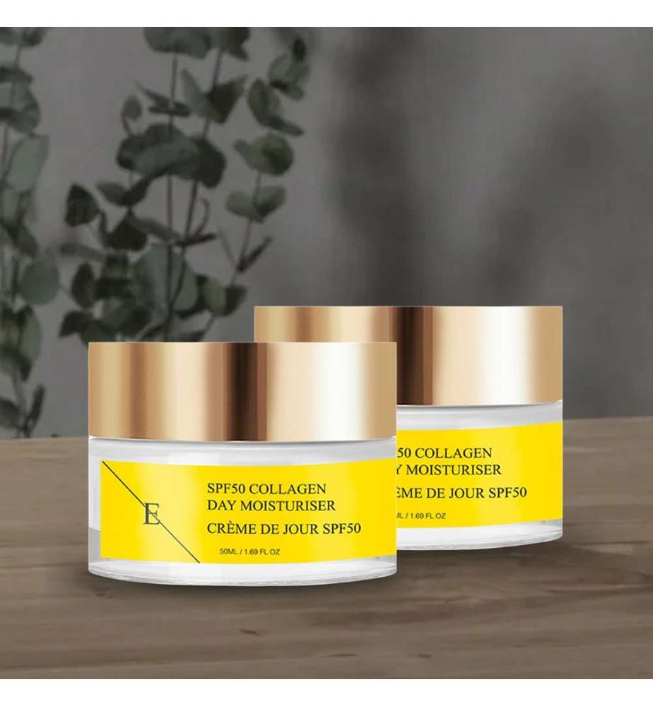 2x SPF 50 Crème de jour au collagène - 50 ml
