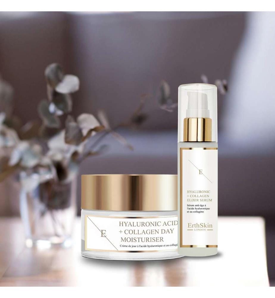 Hyaluronic Acid & Collagen Day Cream - 50 ml + Hyaluronic Acid & Collagen Serum - 60 ml