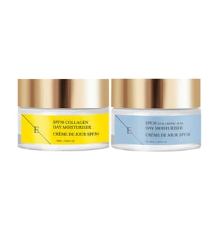Day Cream SPF 30 with hyaluronic acid + Day Cream SPF 50 with collagen - 2 x 50 ml