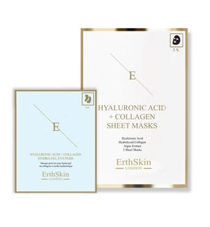 Hyaluronic Acid & Collagen Mask 3 Sheets + Hyaluronic Acid + Collagen Hydrogel Eye Pads 5 x 2