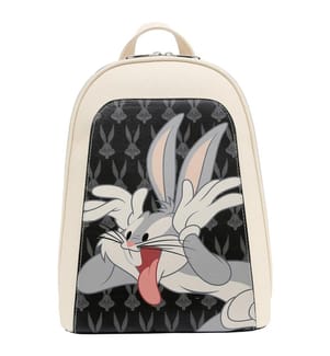 Sac à dos en cuir végétal blanc - Warner Bros Looney Tunes Playful Bugs Design