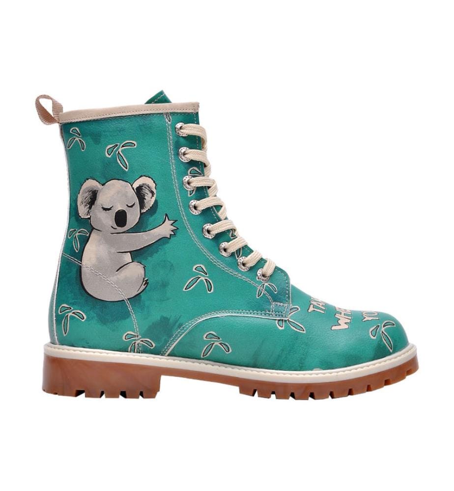 Bottes Koala - Turquoise et Beige