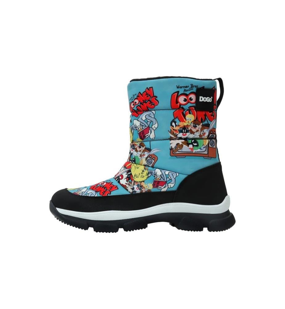 Vegan Multicolor Snow Boots - Warner Bros Looney Tunes The Toon Parade Design