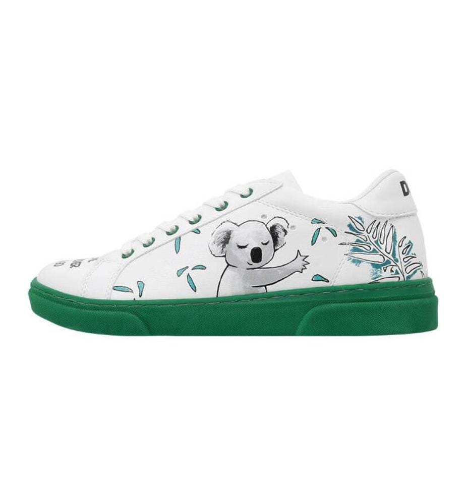 Baskets en cuir végétal Koala Hug - Blanc