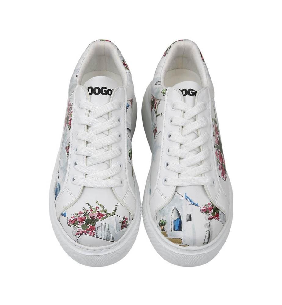 Sneakers Papierblumen-Motiv - Multicolor