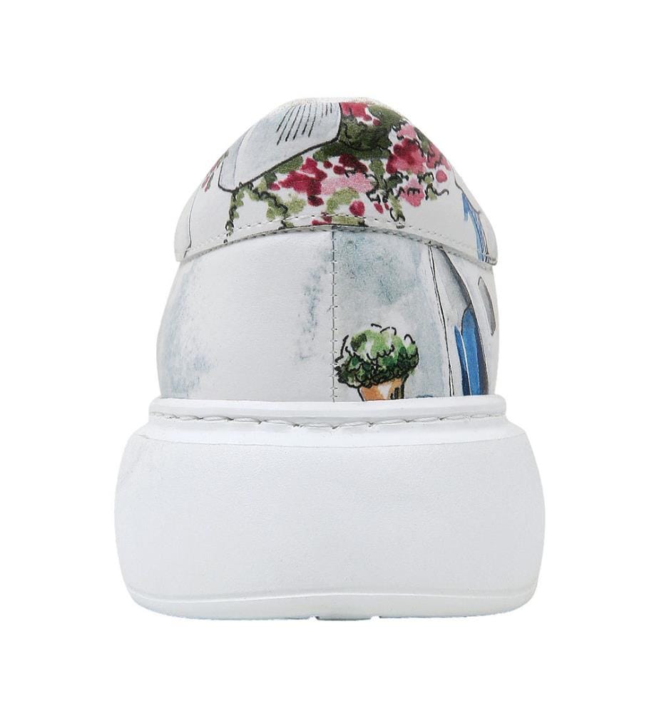 Sneakers Papierblumen-Motiv - Multicolor
