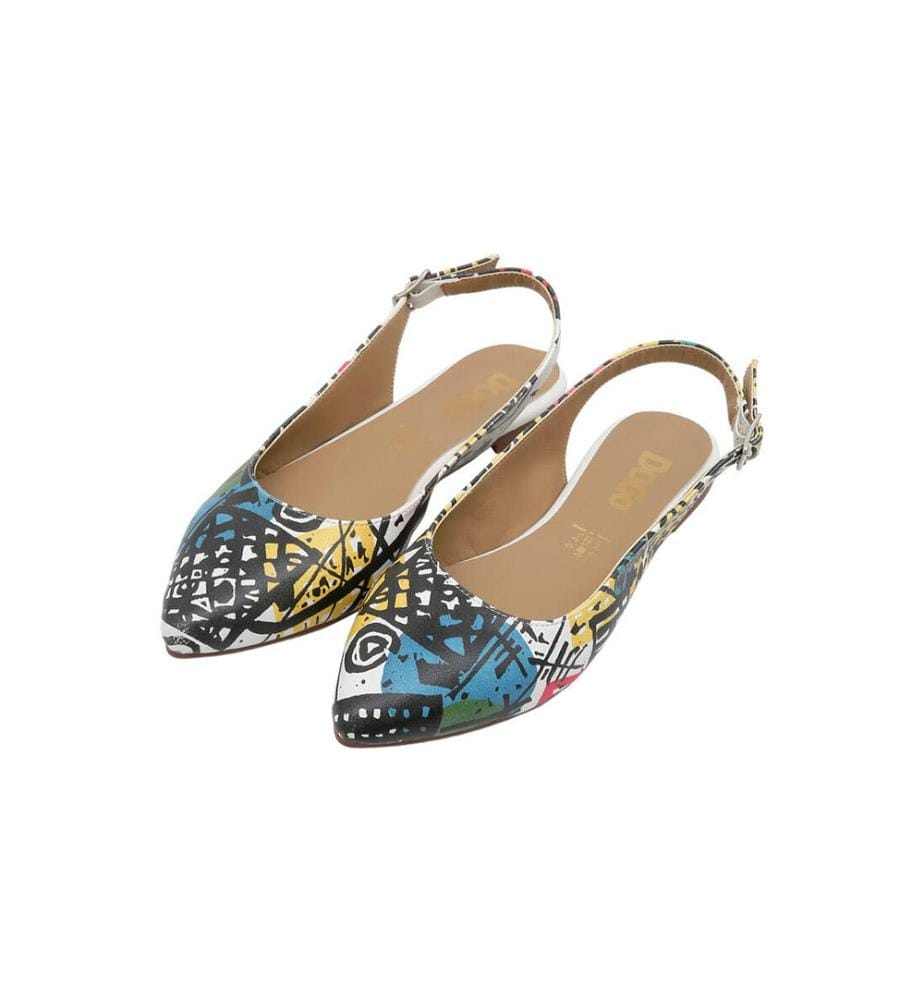 Vegane Leder Multicolor flache Schuhe - Eternal Swirl Design