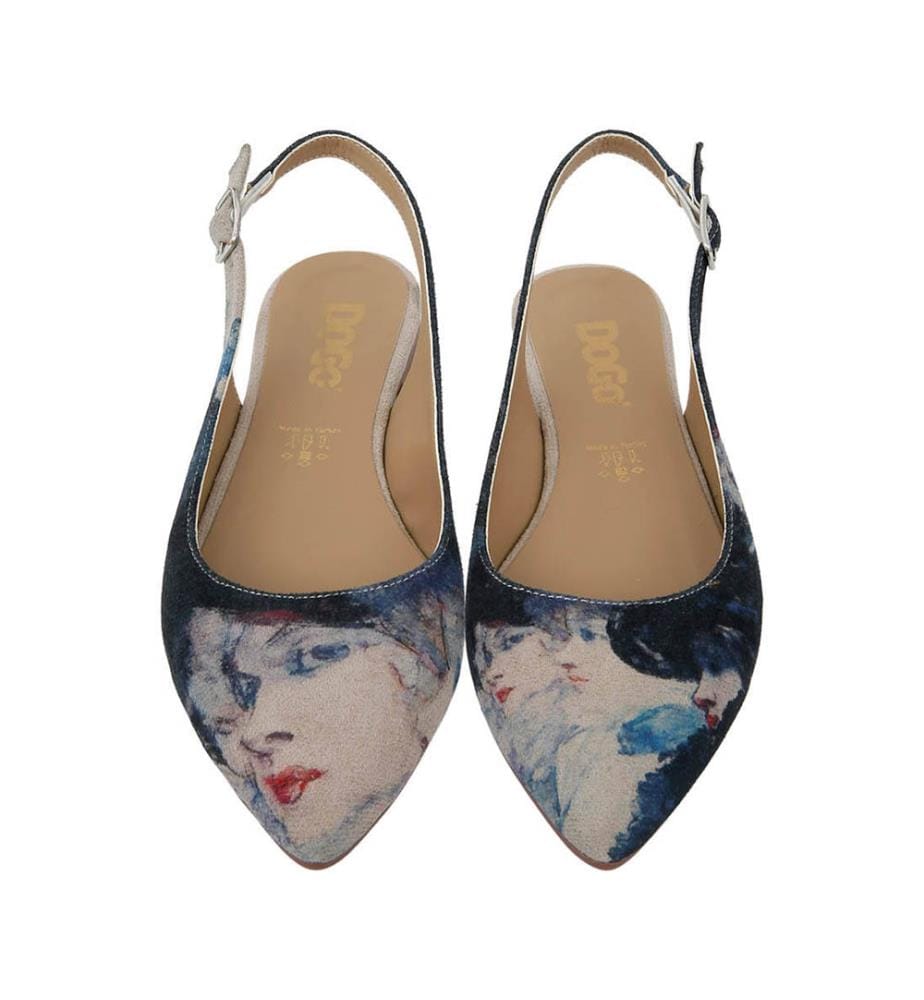 Vegane Leder Multicolor flache Schuhe - Damen Design