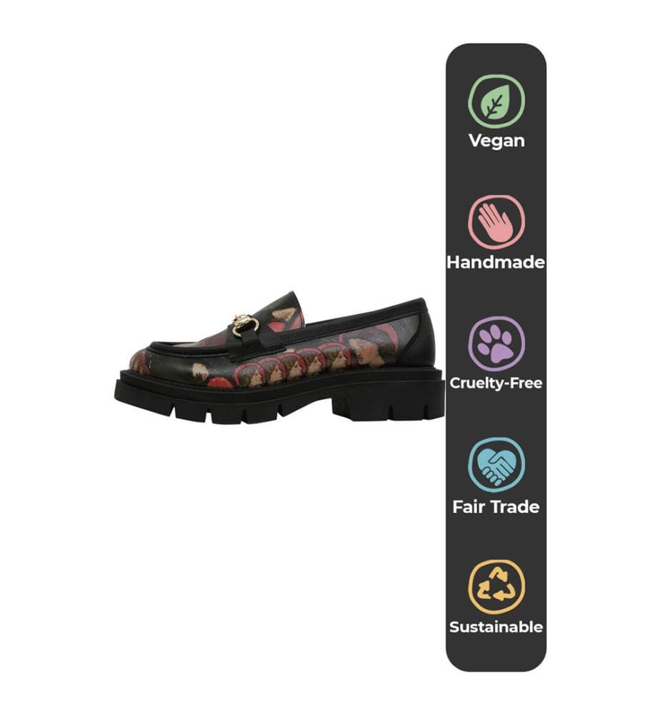 Schwarze Loafers aus veganem Leder - Pure Reflection Design