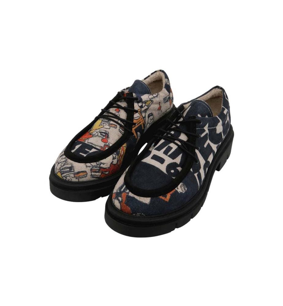 Schwarze vegane Halbschuhe - Supper Design
