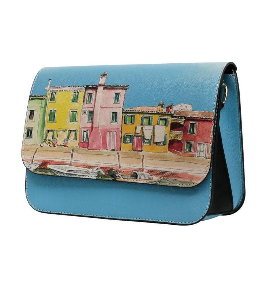 Handtasche Die Insel Burano - Mehrfarbig