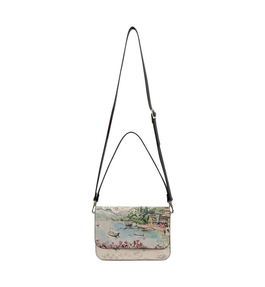 Handtasche aus veganem Leder - 'Lago di Como' - Beige