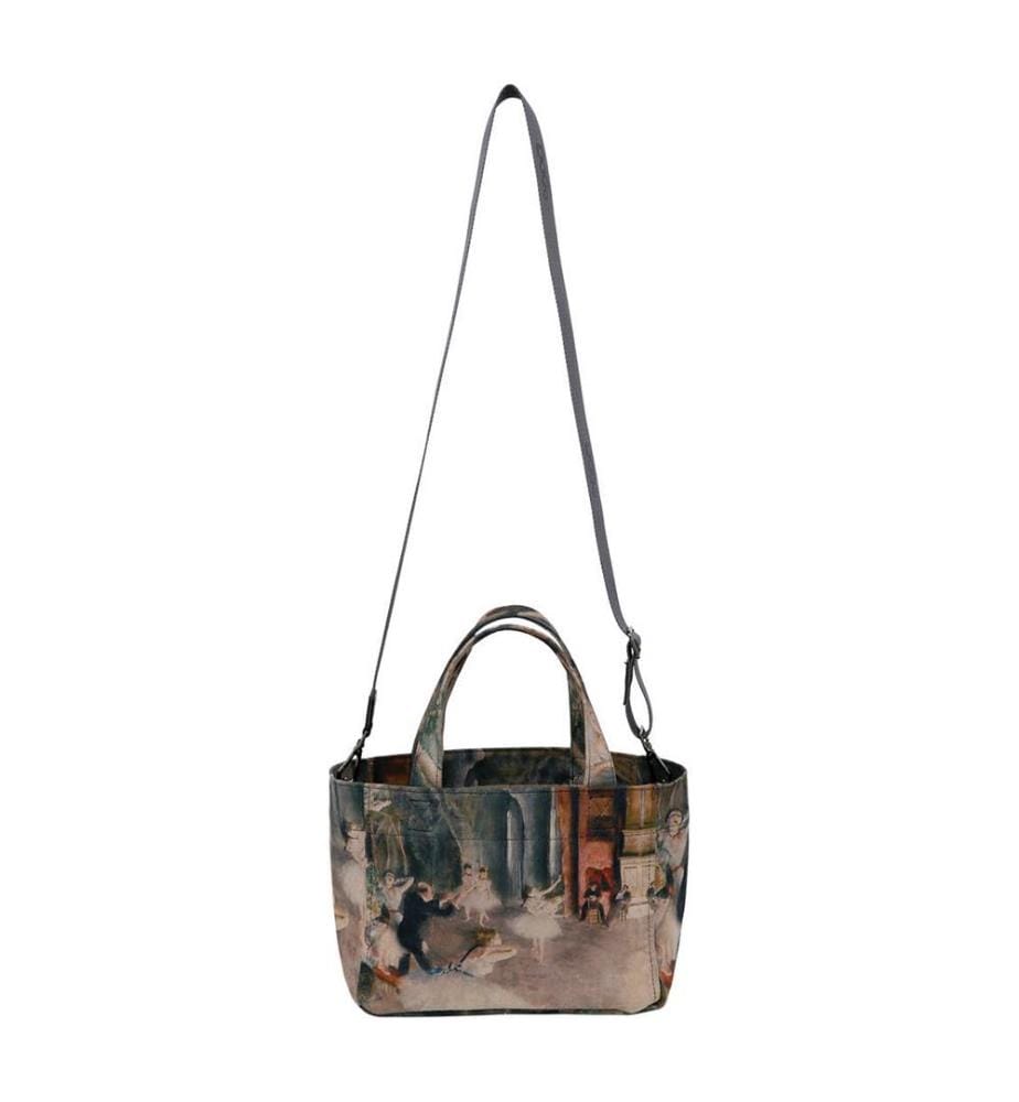 Handtasche aus pflanzlich gegerbtem Leder - Design Ballerinas - Mehrfarbig