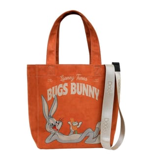 Borsa tote grande arancione vegana - Design del coniglietto rosso Warner Bros