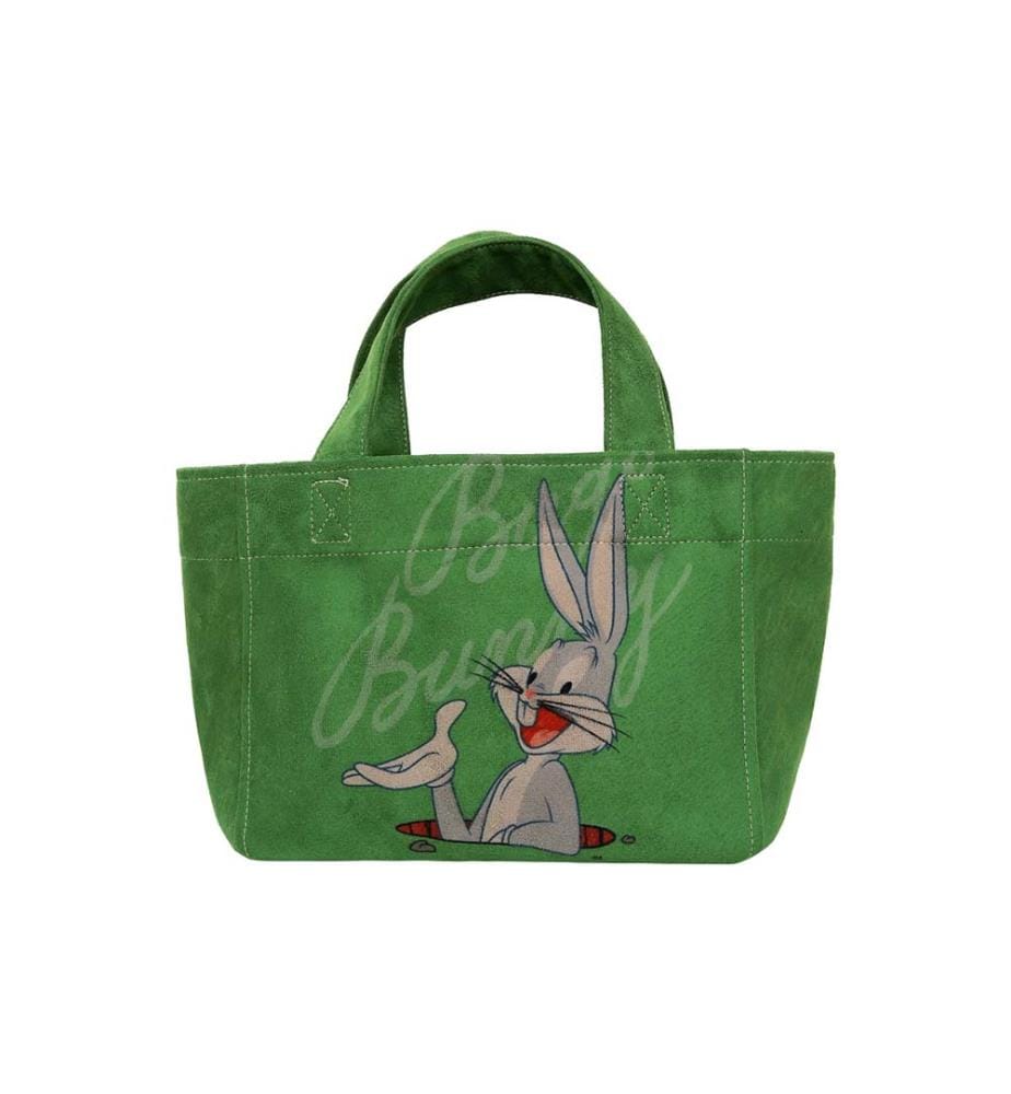 Sac fourre-tout vert moyen pour femme, vegan – Motif « Bugs Bunny Bunny Talk » de Warner Bros