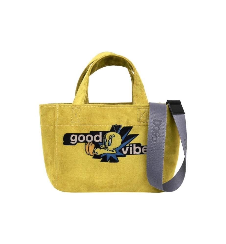 Sac fourre-tout moyen vert végétal - Warner Bros Tweety Good Vibes Only Design