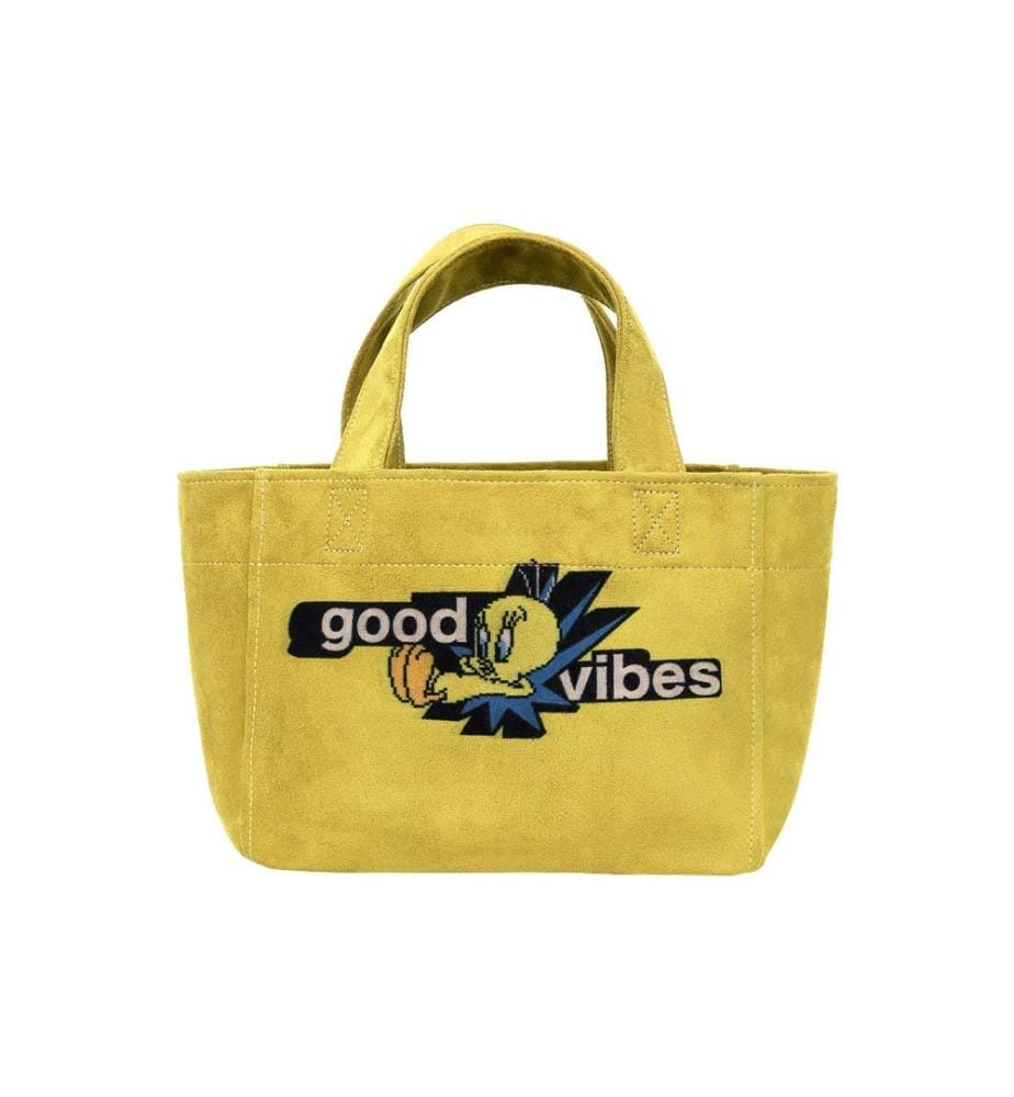 Sac fourre-tout moyen vert végétal - Warner Bros Tweety Good Vibes Only Design