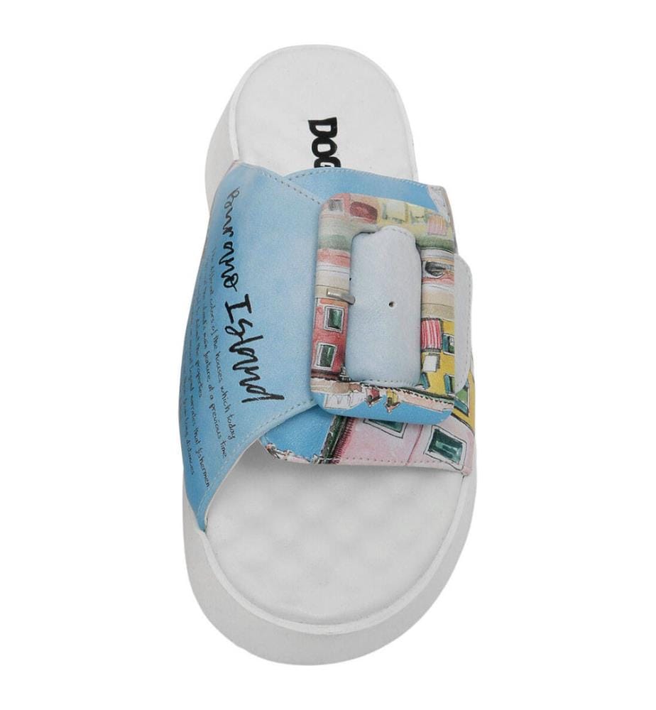 Pantoletten Burano Inselmotiv - Multicolor
