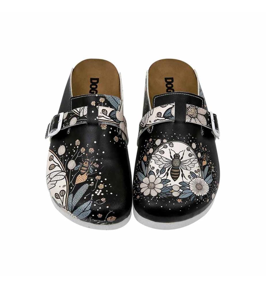 Clogs Biene mit Blumen Tasarim - Multicolor
